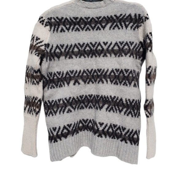 All Saints Catalina Wool Blend Fair Isle Pullover Knit Sweater - Picture 4 of 8